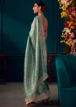 Sea Green Kanjivaram Silk Saree