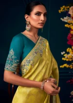 Yellow Kanjivaram Silk Saree