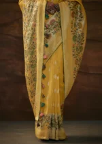 Yellow Paithani Silk Saree