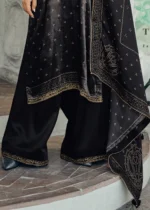 Black Velvet Suit with Embroidery Work