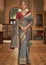 Blue Banarasi Saree