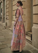 Lavender Kashmiri Jamawar Saree