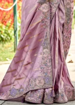 Lotus Purple Banarasi Saree