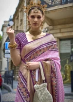 Pink Patola Silk Saree