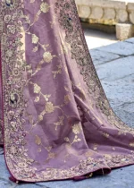 Purple Banarasi Saree