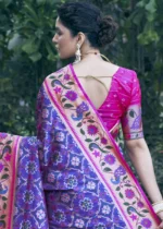 Purple Patola Silk Saree