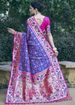 Purple Patola Silk Saree