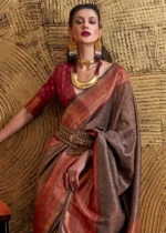 Coffee Brown Kanjivaram Saree