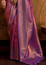 Orchid Purple Silk Saree