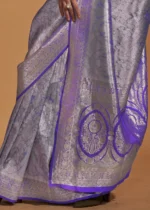 Royal Purple Kanjivaram Saree