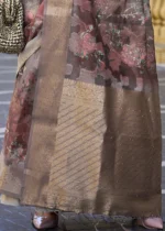 Gray Silk Brasso Saree