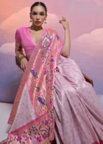 Light Purple Paithani Silk Saree