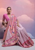 Light Purple Paithani Silk Saree