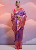 Royal Blue Paithani Silk Saree