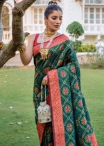 Sacramento Green Patola Silk Saree