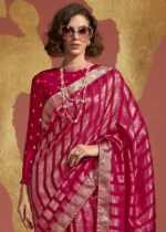 Red Banarasi Handloom Silk Saree