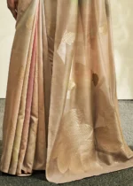 Beige Handloom Khadi Silk Saree