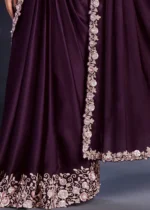 Purple Ready to Wear Designer Saree