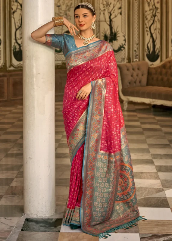 Red Patola Silk Saree