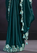 Teal Ready to Wear Designer Saree