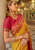 Yellow Patola Silk Saree