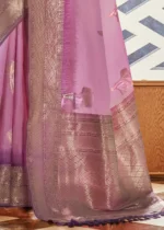 Azalea Pink Banarasi Silk Saree