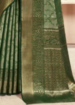 Emerald Green Dharmavaram Silk Saree