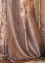 Light Purple Kanjivaram Saree with Stone Work