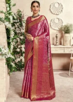 Rani Pink Dharmavaram Silk Saree