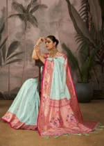 Sea Green Paithani Silk Saree