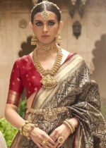 Black Banarasi Silk Saree