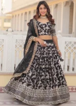 Black Silk Lehenga Choli