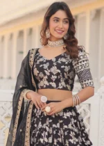 Black Silk Lehenga Choli