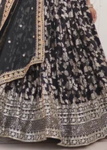 Black Silk Lehenga Choli