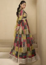 Multicolor Georgette Anarkali Gown