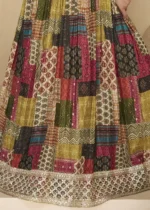 Multicolor Georgette Anarkali Gown