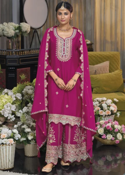 Rani Pink Sharara Suit